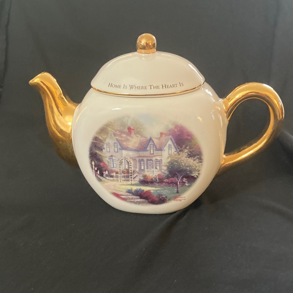Thomas Kinkade Decorative Teapot